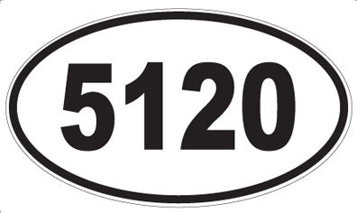 5120 - Oval Sticker
