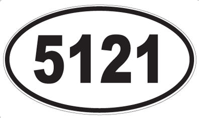 5121 - Oval Sticker
