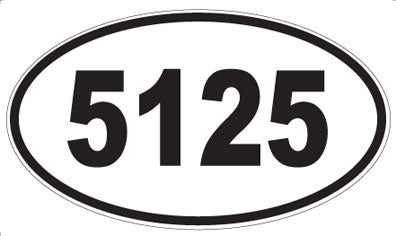 5125 - Oval Sticker