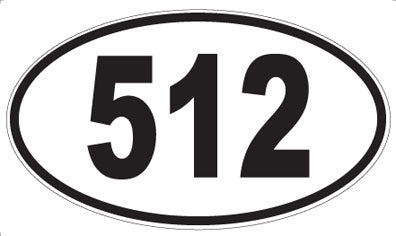 512 - Oval Sticker