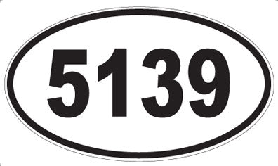 5139 - Oval Sticker