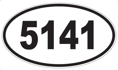 5141 - Oval Sticker