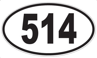 514 - Oval Sticker