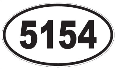 5154 - Oval Sticker