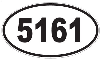 5161 - Oval Sticker