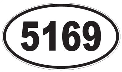 5169 - Oval Sticker