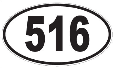 516 - Oval Sticker