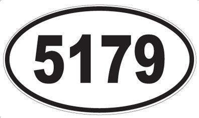 5179 - Oval Sticker