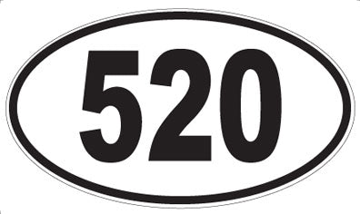 520 - Oval Sticker
