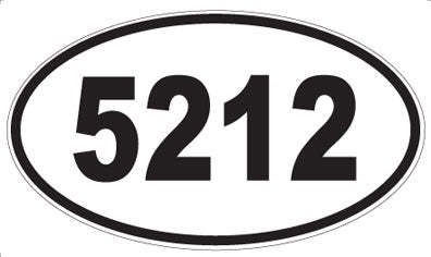 5212 - Oval Sticker