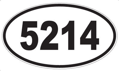5214 - Oval Sticker