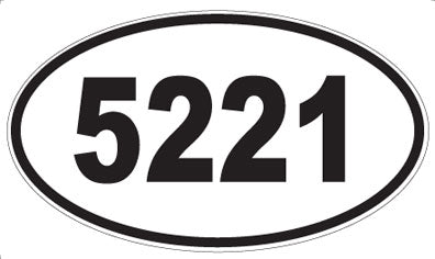 5221 - Oval Sticker