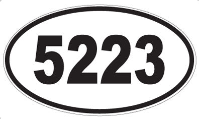 5223 - Oval Sticker