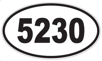 5230 - Oval Sticker