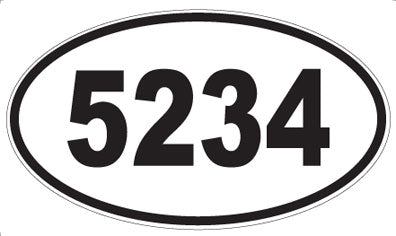 5234 - Oval Sticker