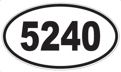 5240 - Oval Sticker