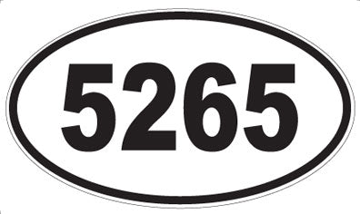 5265 - Oval Sticker