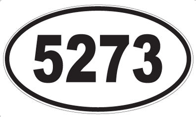 5273 - Oval Sticker