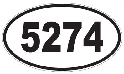 5274 - Oval Sticker