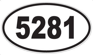 5281 - Oval Sticker
