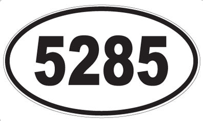 5285 - Oval Sticker