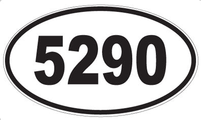 5290 - Oval Sticker