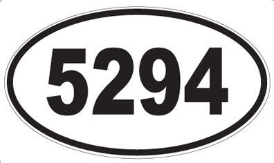 5294 - Oval Sticker