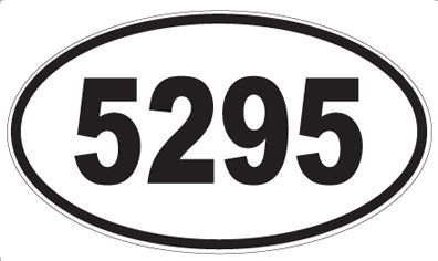 5295 - Oval Sticker