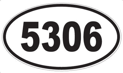 5306 - Oval Sticker