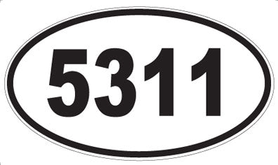 5311 - Oval Sticker