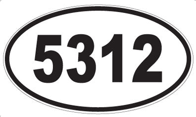 5312 - Oval Sticker