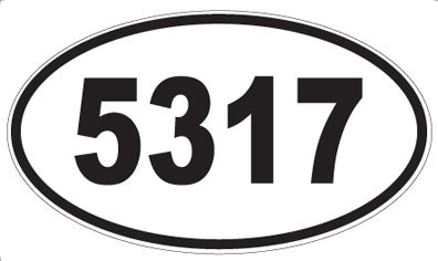 5317 - Oval Sticker