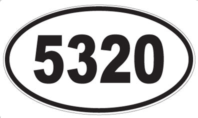 5320 - Oval Sticker