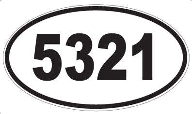 5321 - Oval Sticker
