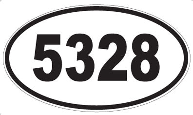 5328 - Oval Sticker