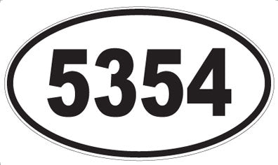 5354 - Oval Sticker