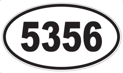 5356 - Oval Sticker