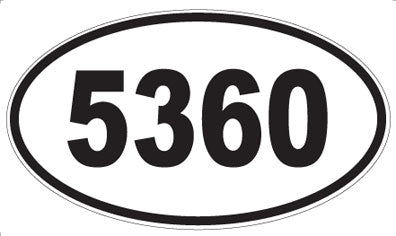 5360 - Oval Sticker