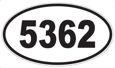 5362 - Oval Sticker