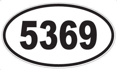 5369 - Oval Sticker