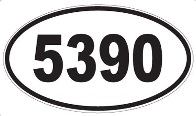 5390 - Oval Sticker