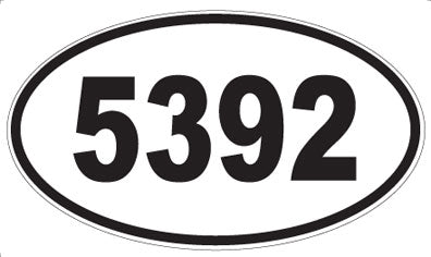 5392 - Oval Sticker