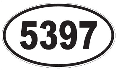 5397 - Oval Sticker