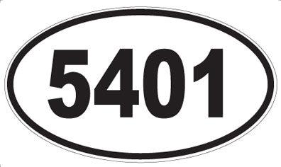 5401 - Oval Sticker