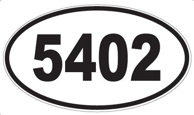 5402 - Oval Sticker