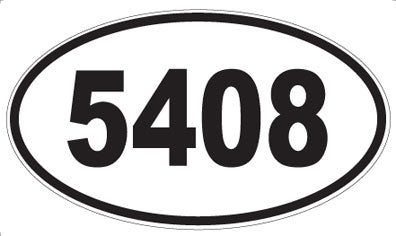5408 - Oval Sticker