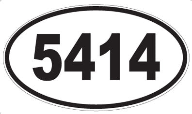 5414 - Oval Sticker