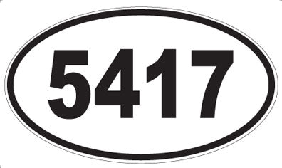 5417 - Oval Sticker