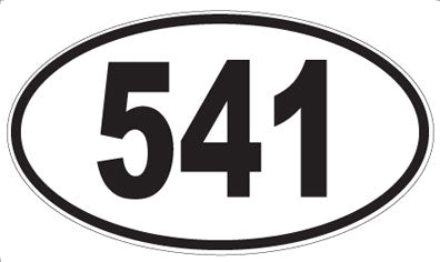541 - Oval Sticker