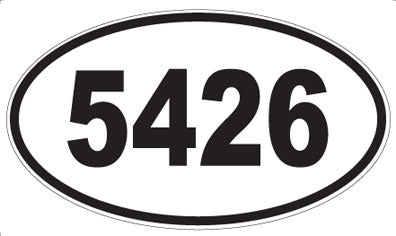 5426 - Oval Sticker